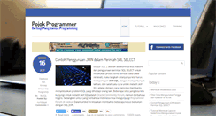 Desktop Screenshot of pojokprogrammer.net