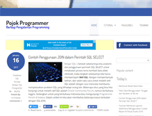 Tablet Screenshot of pojokprogrammer.net